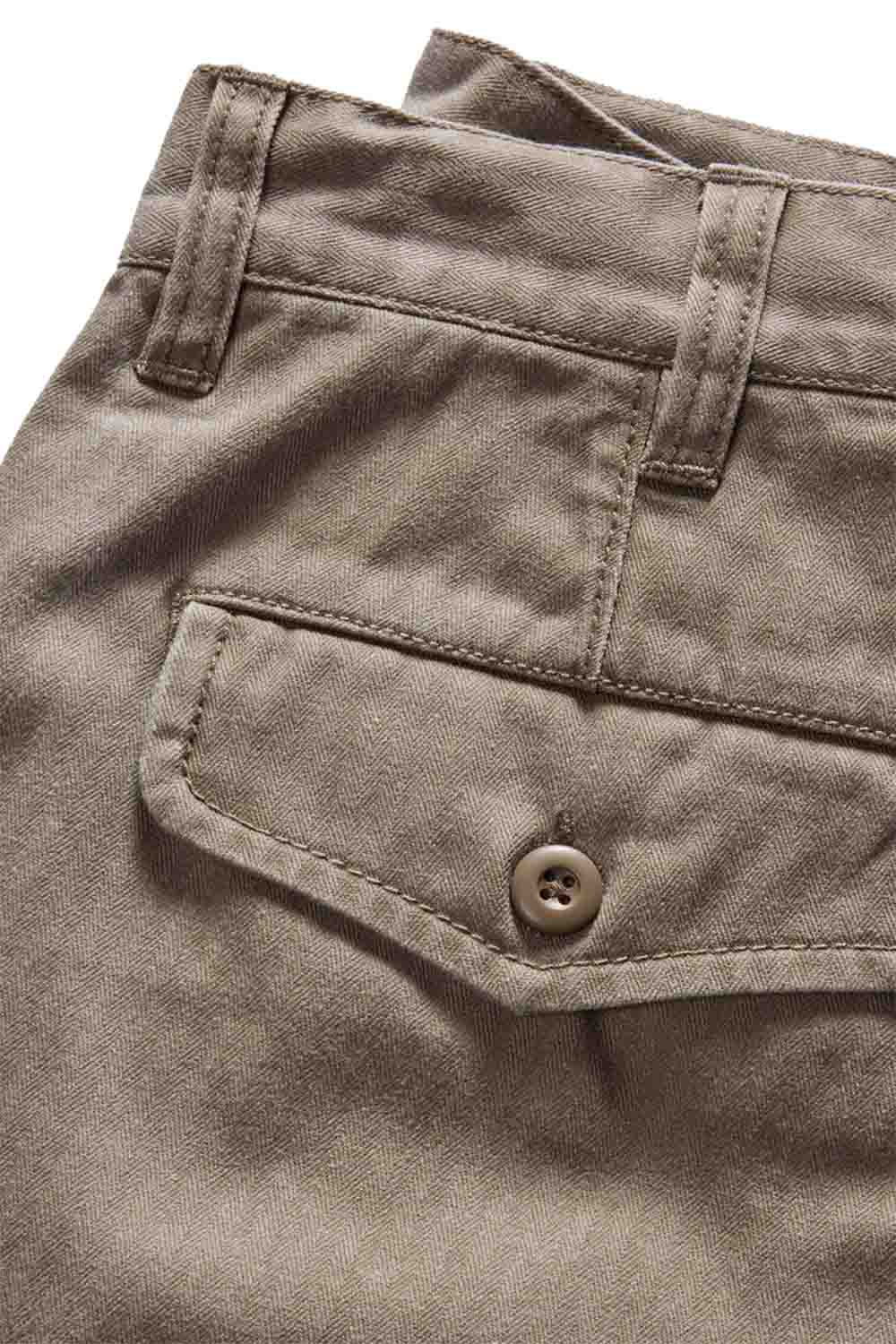 Taylor Stitch - Matlow Short - Baked Soil Herringbone - Back Detail