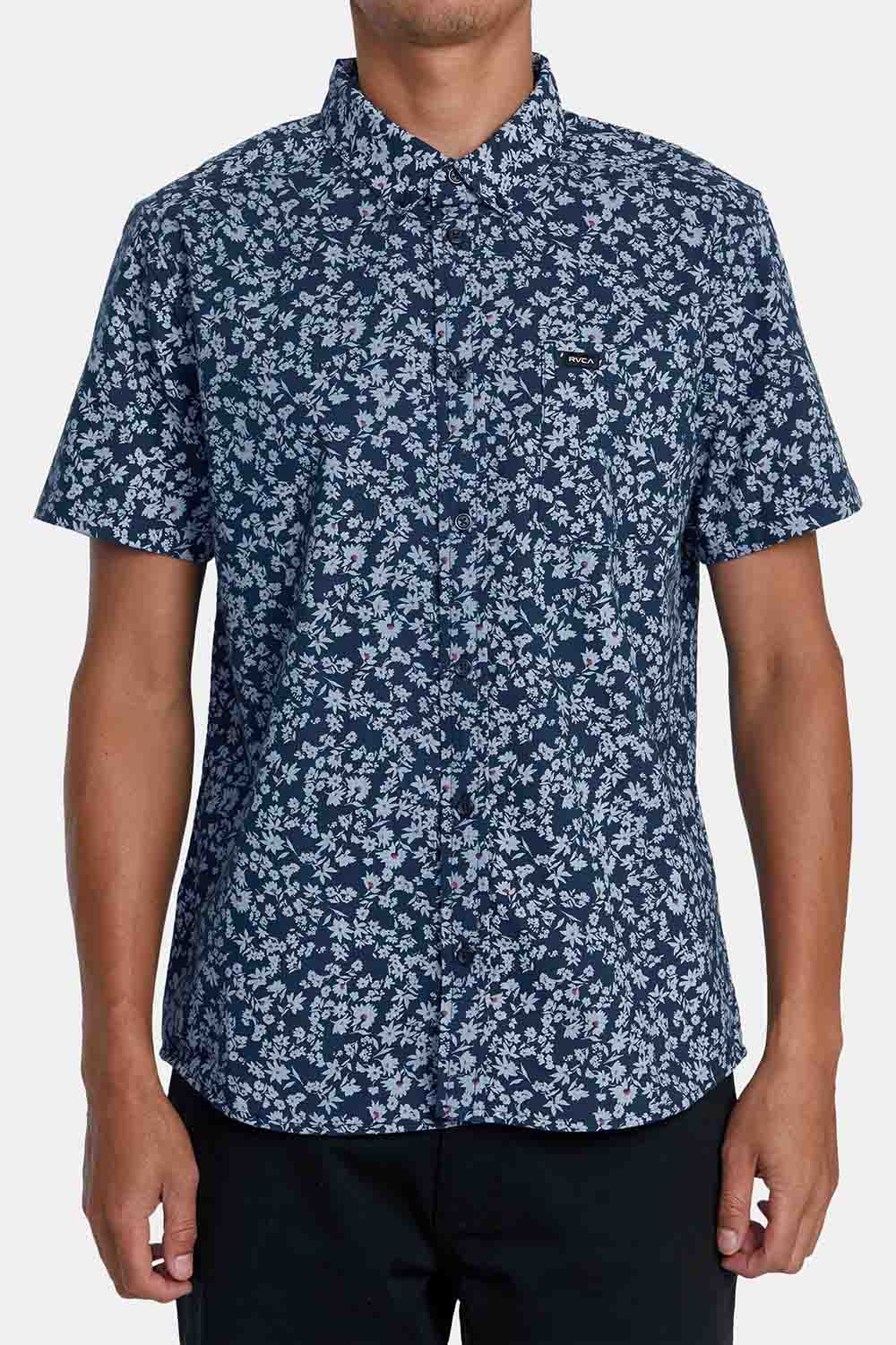 RVCA - That'll Do Print SS - Petrol Blue - Front