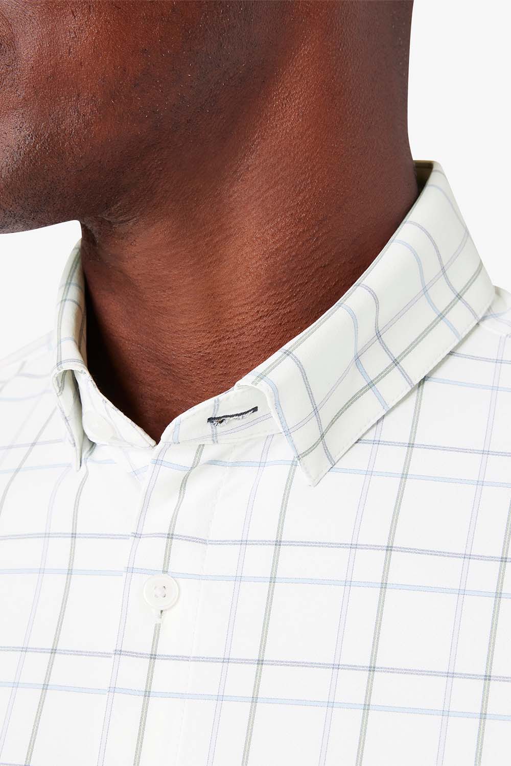 Mizzen + Main - Leeward LS - White Larkin Plaid - Detail
