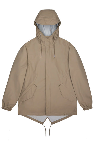 RAINS FISHTAIL JACKET Beige Flatlay
