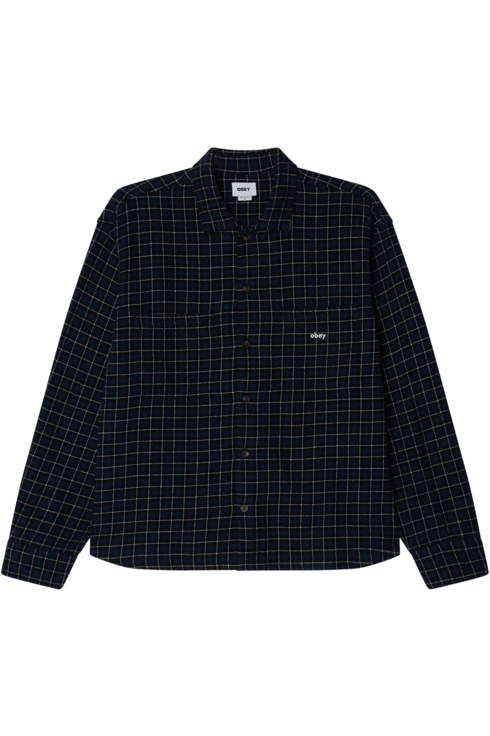 obey adams woven academy navy multi front 