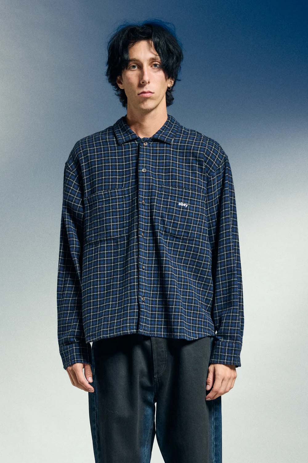 obey adams woven academy navy multi model