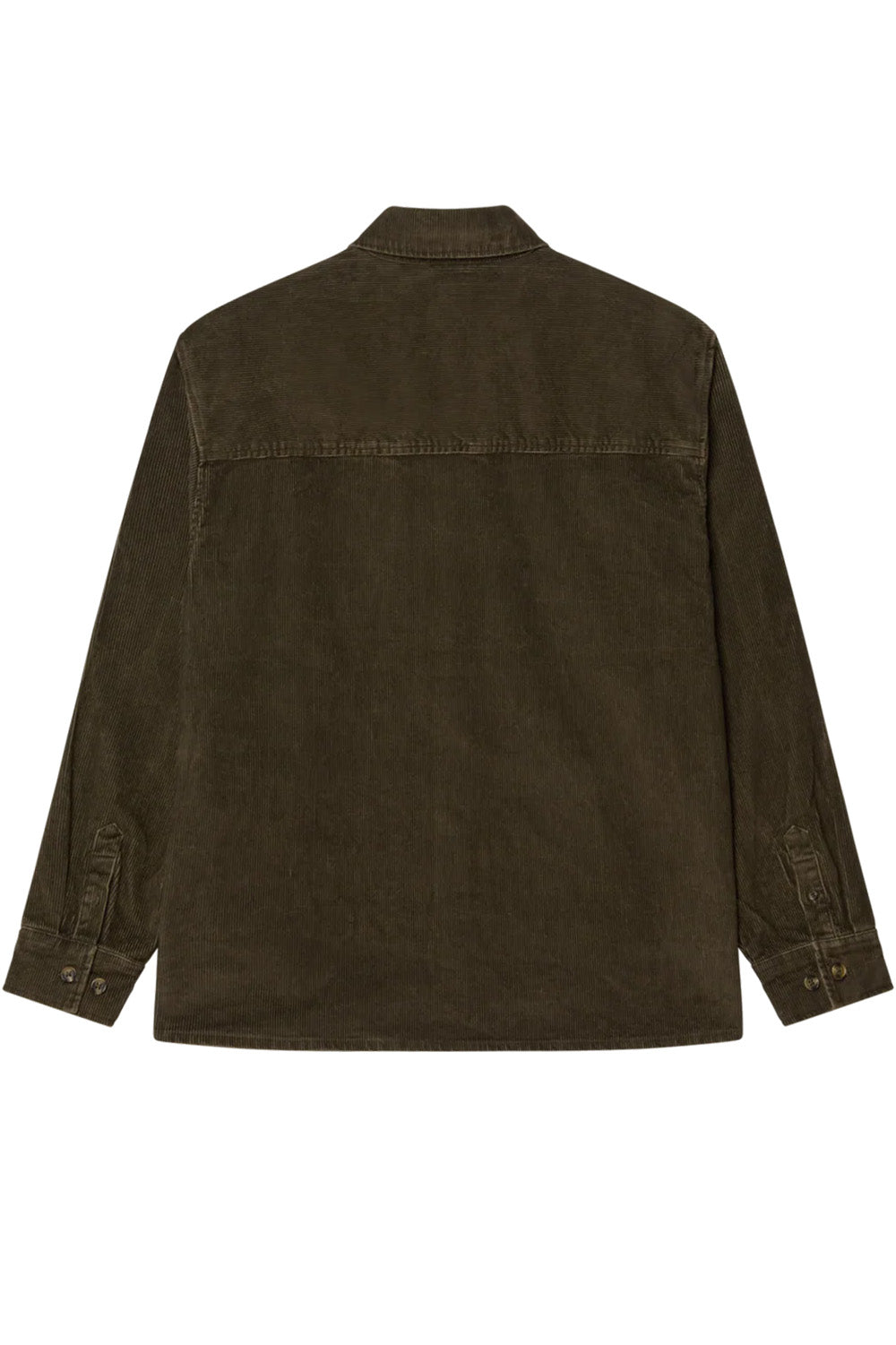 obey buckley cord woven black olive faded wash back