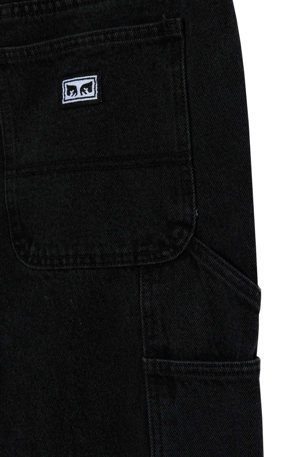 obey hardwork carpenter faded black detail