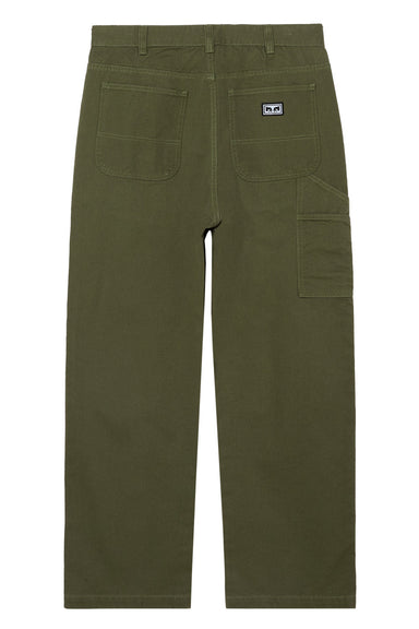 obey hardwork carpenter pant tea leaf back