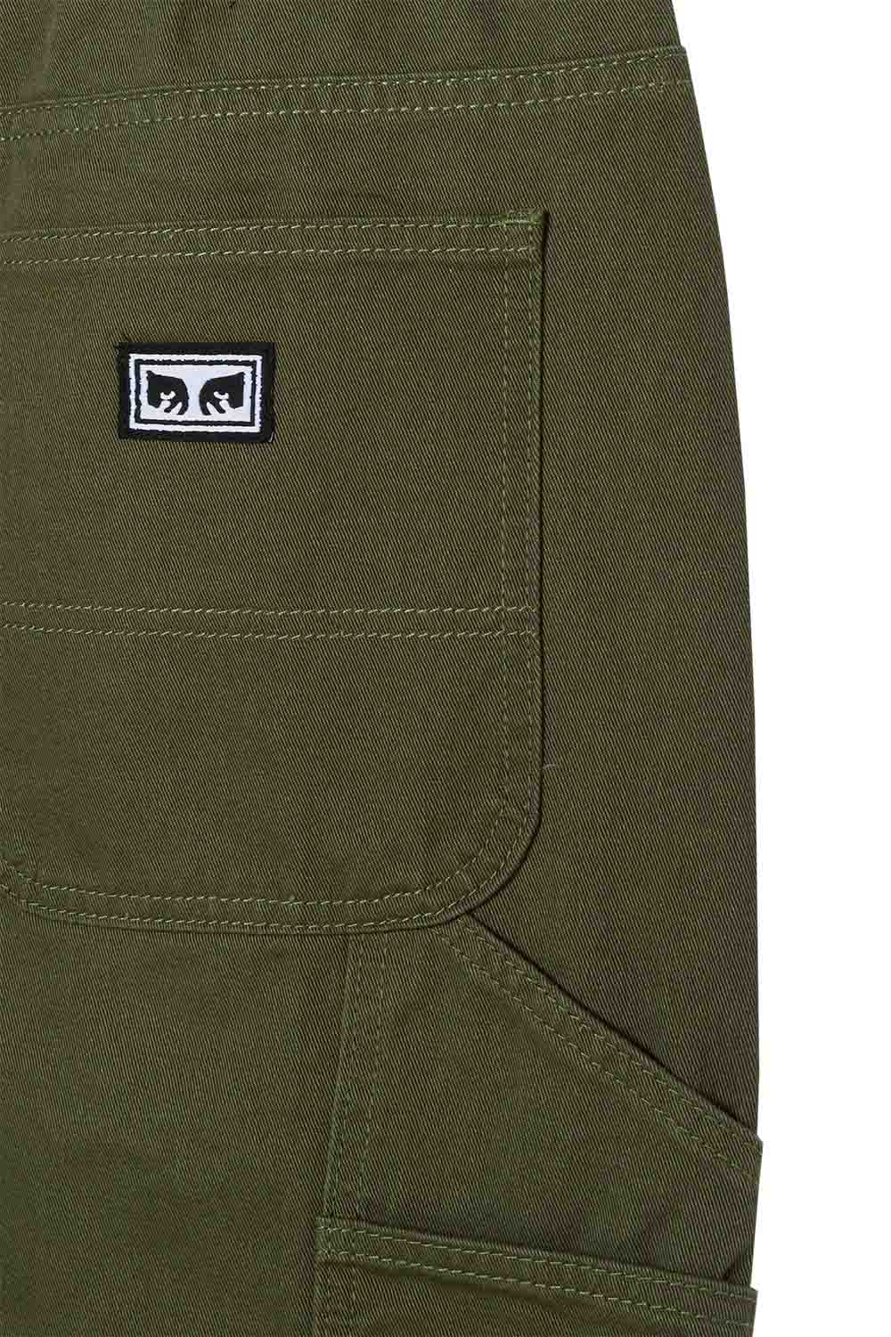 obey hardwork carpenter pant tea leaf detail