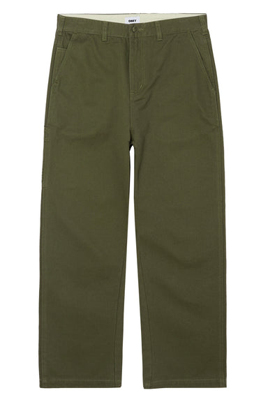 obey hardwork carpenter pant tea leaf front