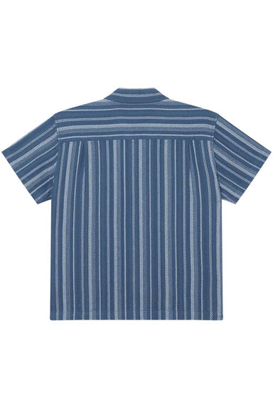 obey hugh woven dull blue multi back