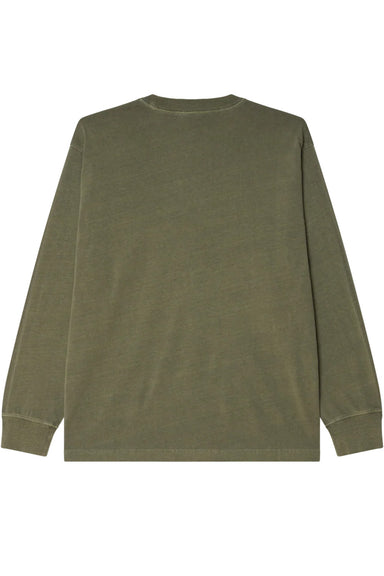 obey lowercase pigment ls tee deep lichen back