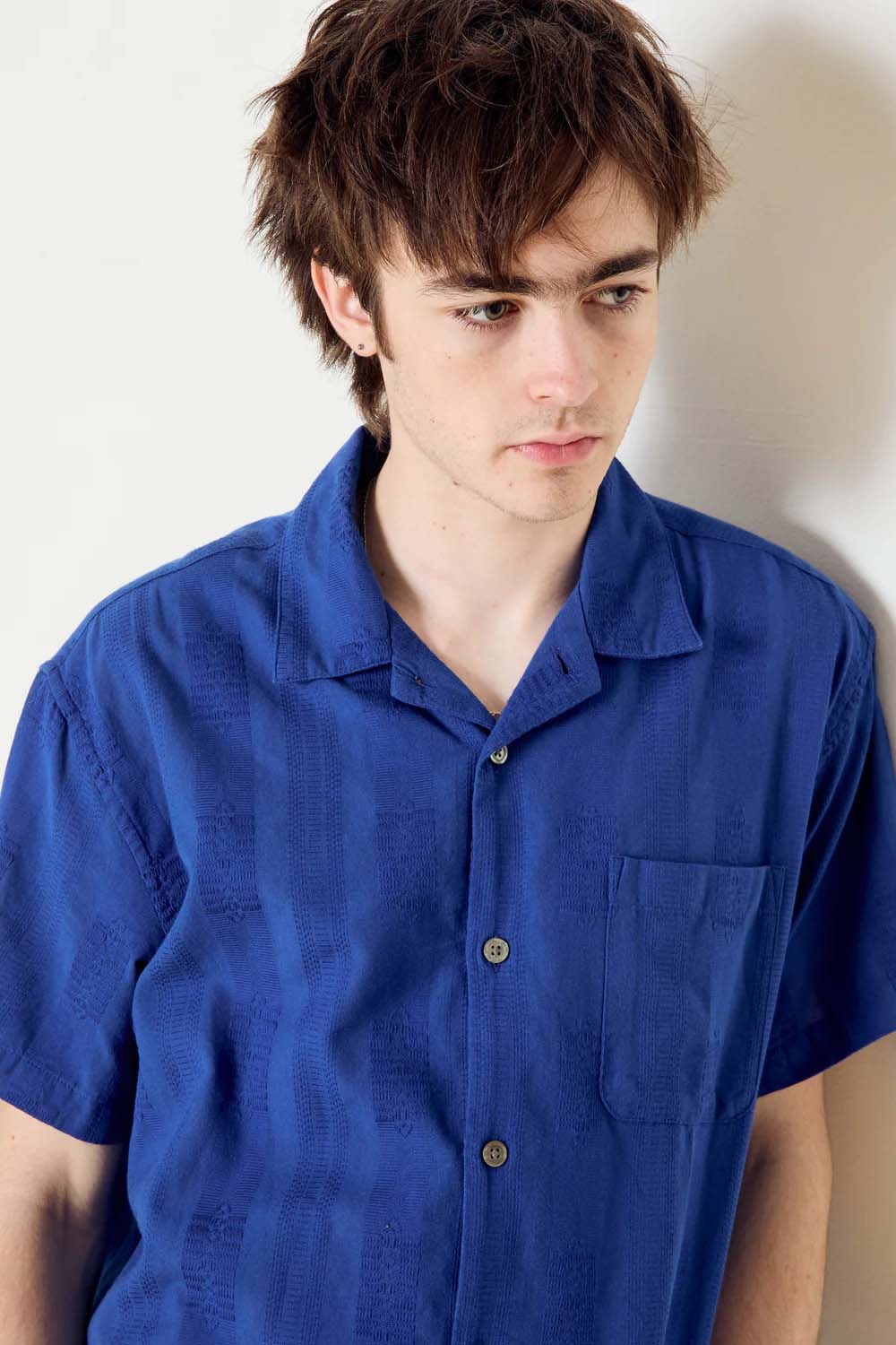 obey samuel woven dazzling blue multi  front