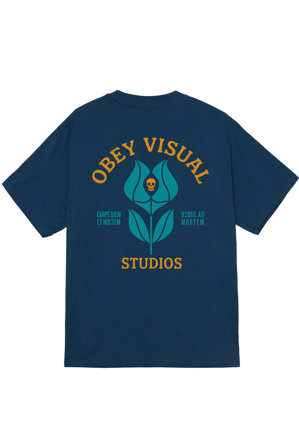 obey visual studios flower harbor blue back