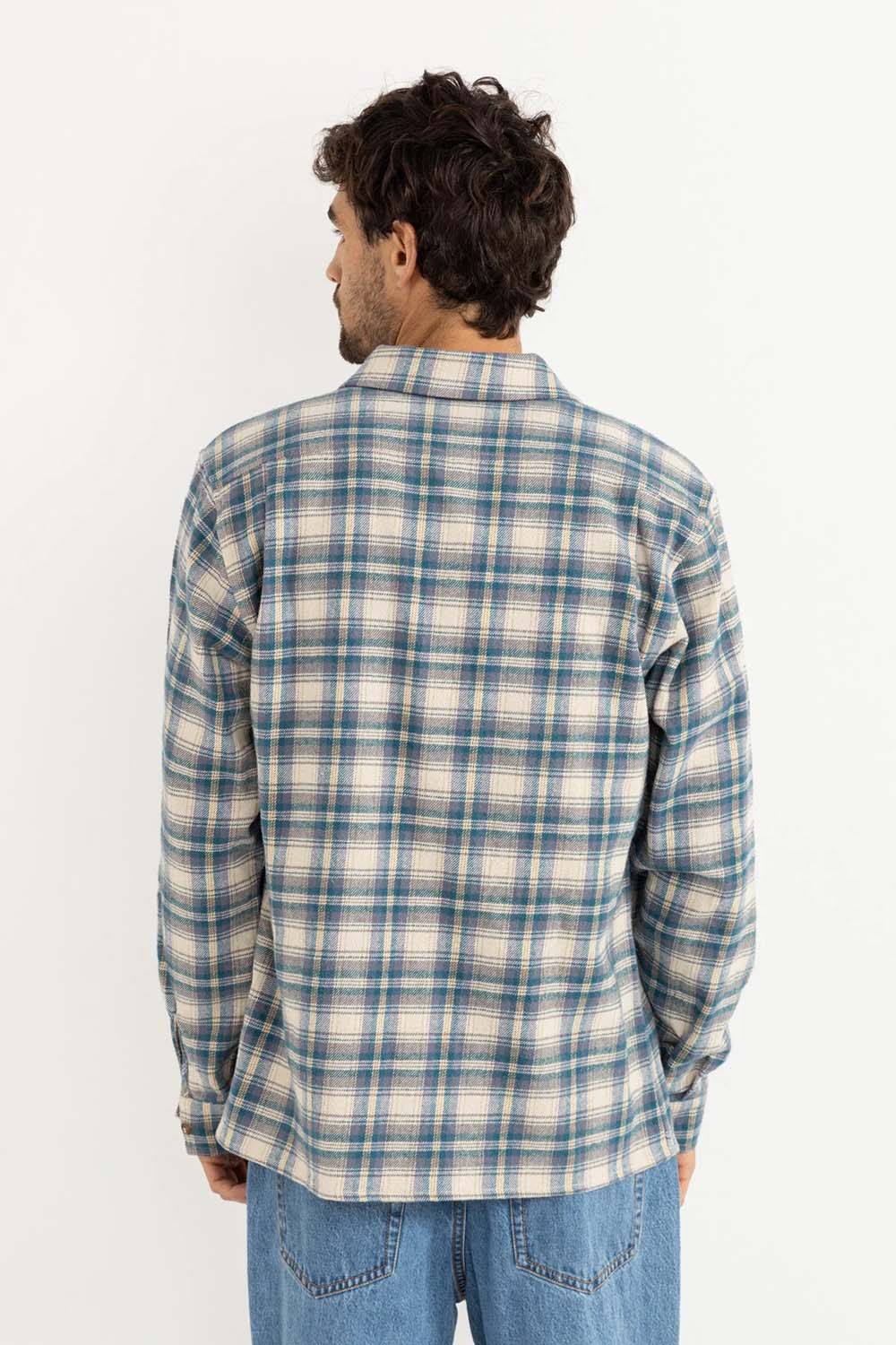Rhythm Sur LS Flannel Natural Back