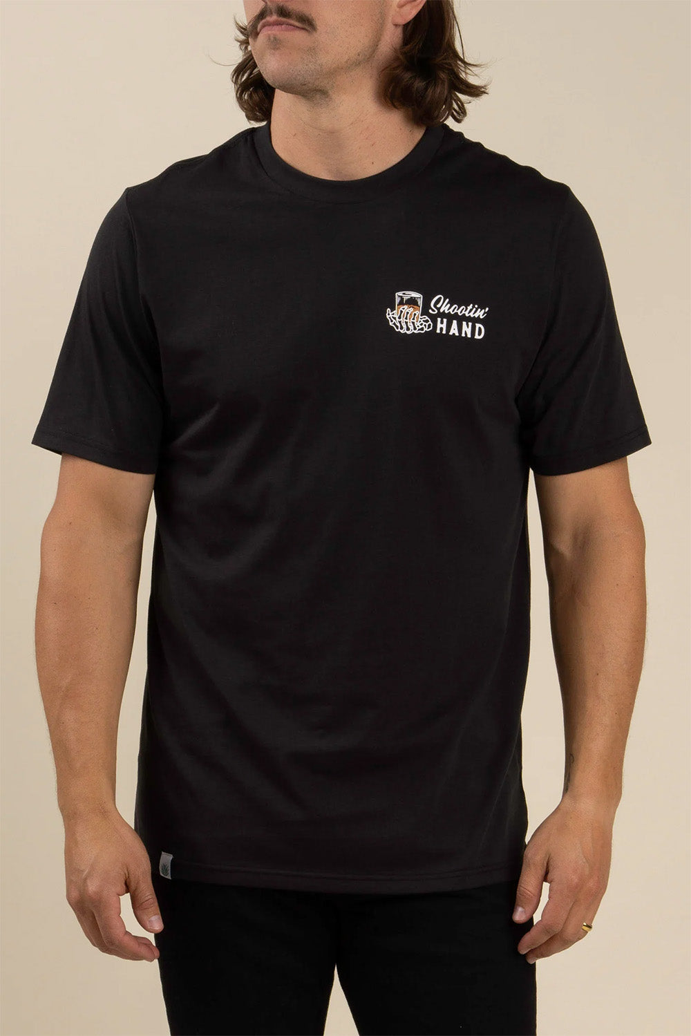 Sendero - Shootin' Hand T-Shirt - Black - Front