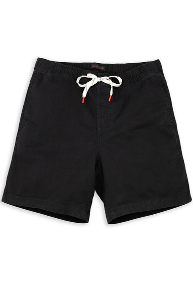 Topo Designs Dirt Shorts in Black — Flatlay view