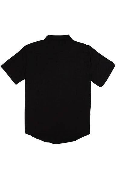 sendero wyatt pearl snap ss black back