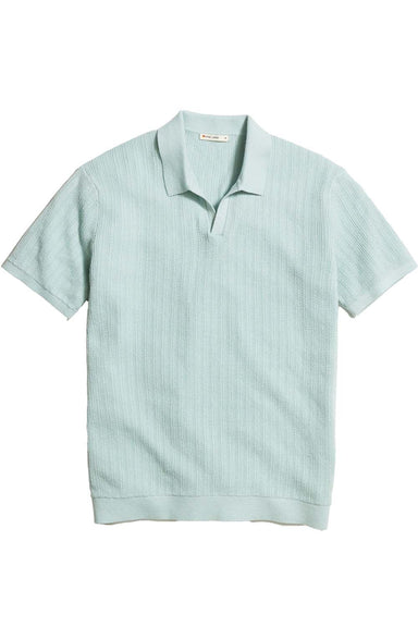 Marine Layer - Liam Sweater Polo - Eucalyptus - Flatlay