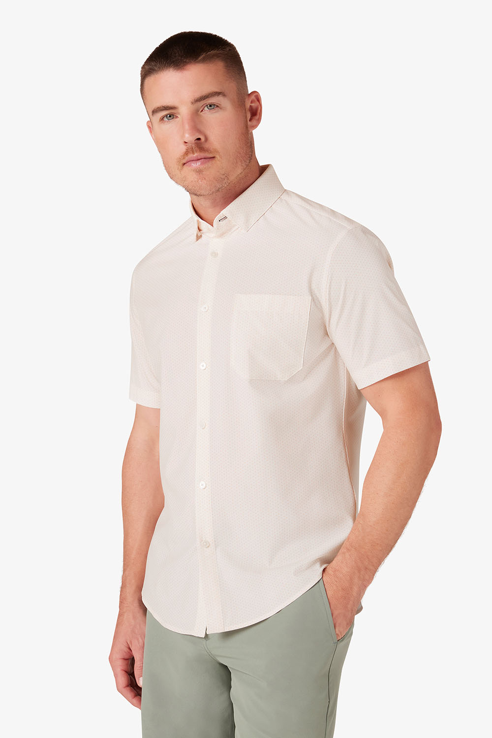 Mizzen + Main - Leeward SS - Peach Triangle Geo