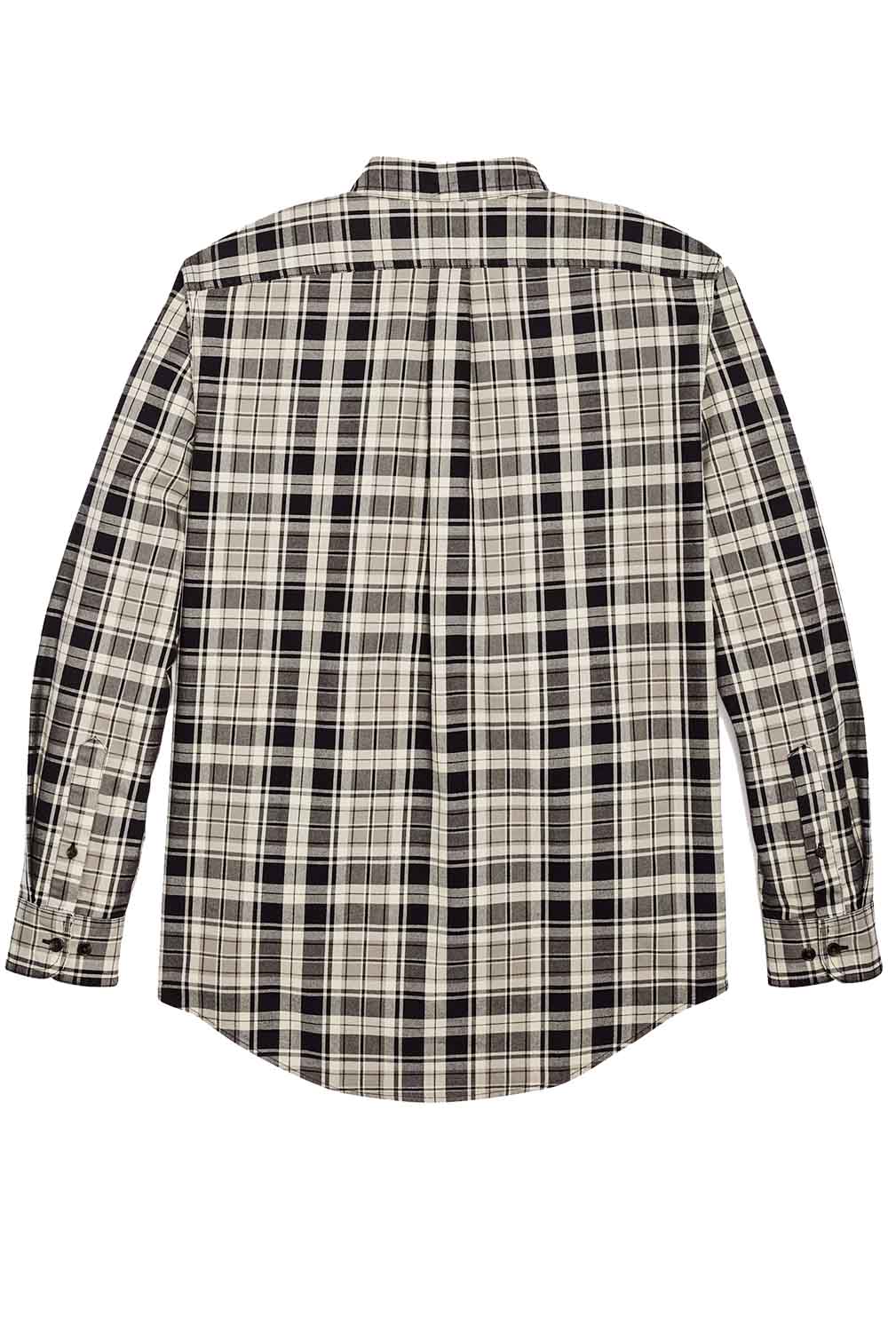 Filson - Light Weight Alaskan Guide Shirt - Cream/Black/Gray Plaid - Back