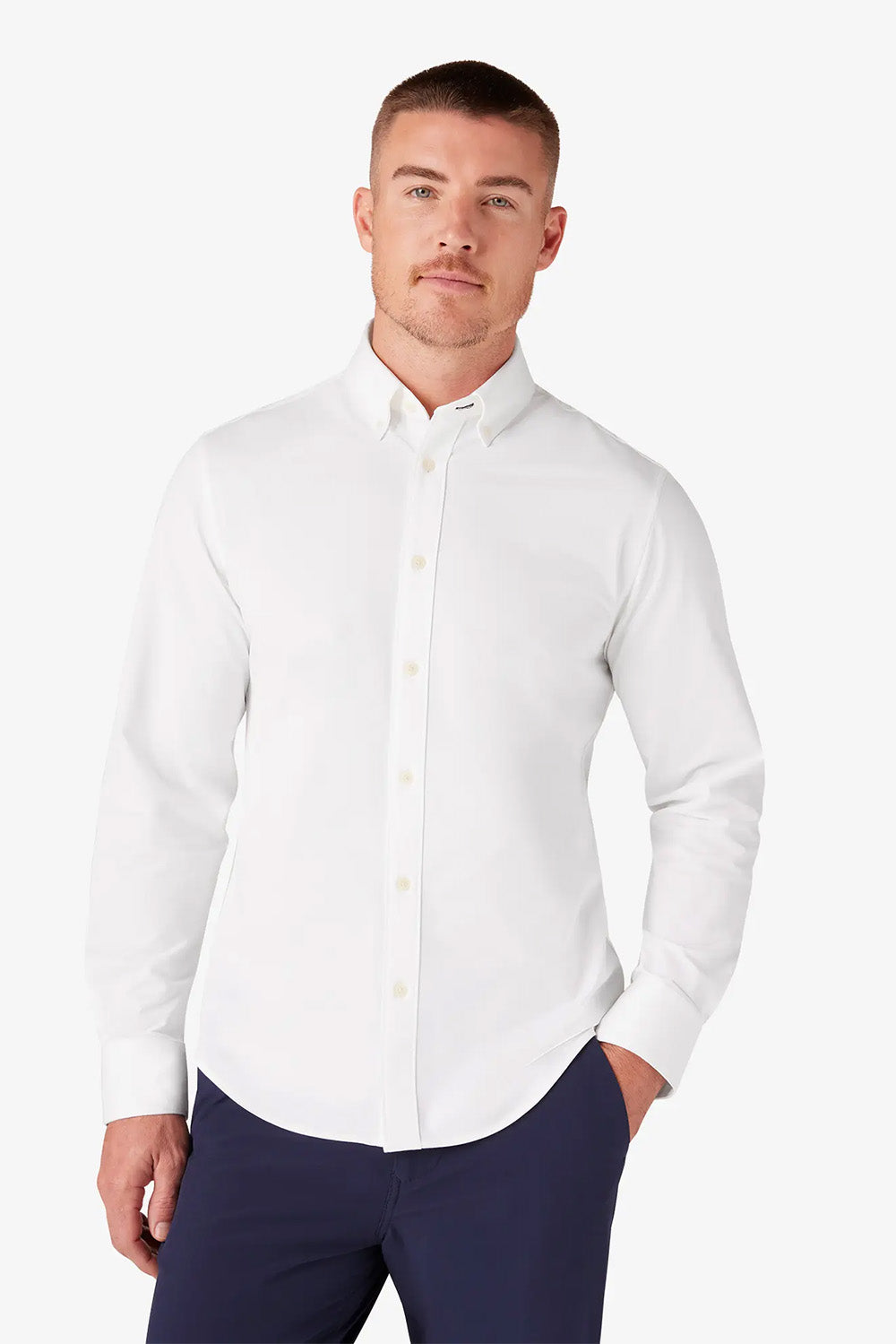 Mizzen + Main - Ellis Oxford - White Solid