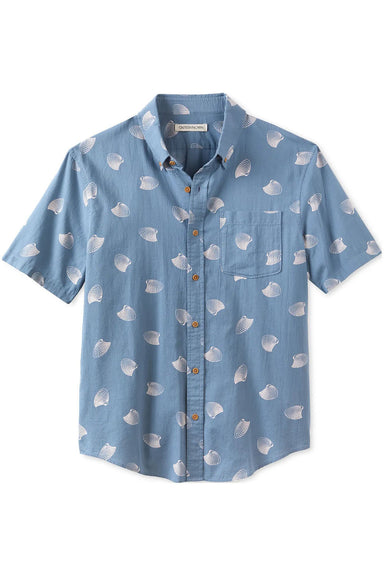 outerknown- the-short-sleeve-studio-shirt-french-blue-seashells-flatlay