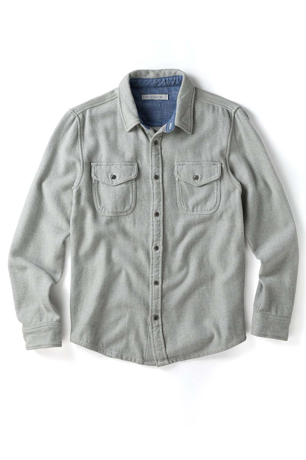 outerknown-blanket-shirt-heather-grey-flatlay