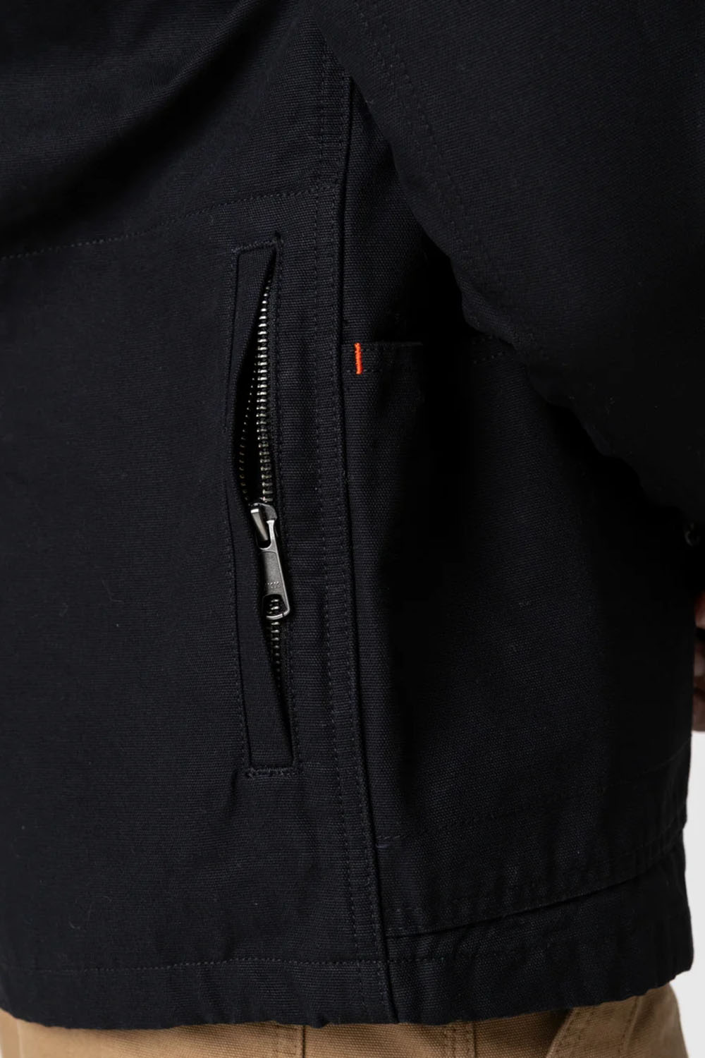 Finisterre - Basset Flannel Lined Jacket - Black - Model Detail