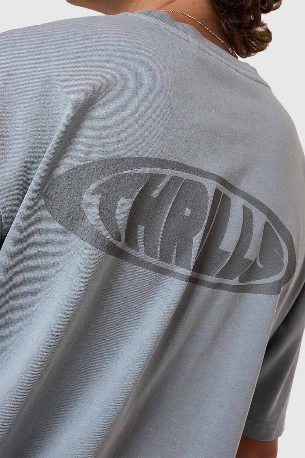 Thrills SHADOWLESS OVERSIZE TEE Smog Detail