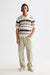 Scotch & Soda - Knitted Stripe Polo - Plaza Taupe Stripe