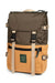 Topo Designs Rover Pack Classic in Woodland/Brown Oak — Quarter view