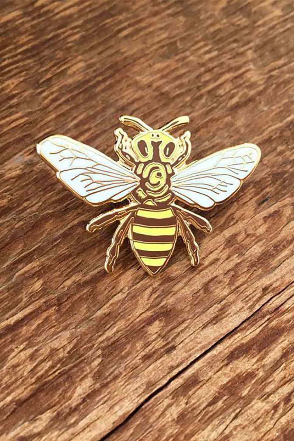 Noteworthy Paper & Press - Honey Bee Enamel Pin