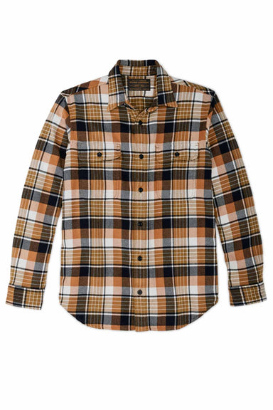 Filson - Vintage Flannel Workshirt - Navy Cumin Red - Front