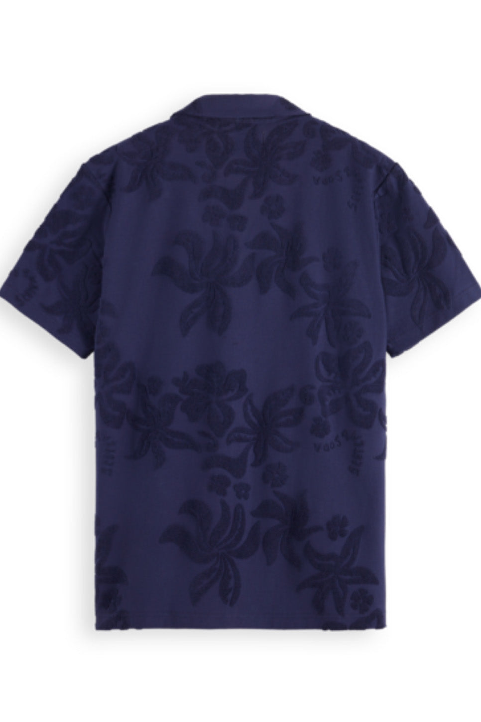 Scotch & Soda - Terry Jacquard SS - Navy Blue - Back