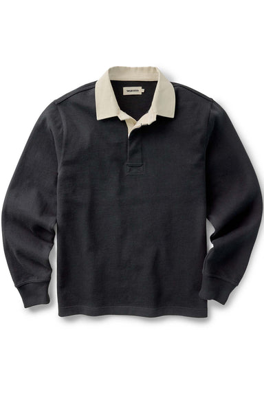 Taylor Stitch - The Rugby Shirt - Coal - Flatlay