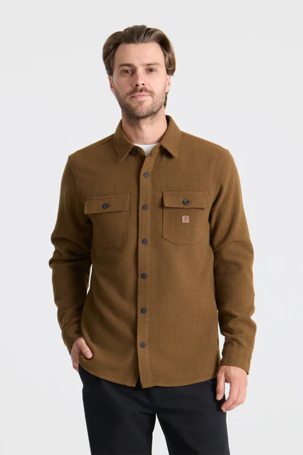 Roark - Nordsman Flannel LS - Otter - Front