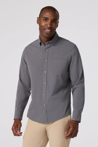 Mizzen + Main - City Flannel - Pewter Heather - Front