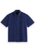 Scotch & Soda - Solid Cotton Shirt - Navy Blue - Front