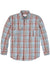 Filson - Washed LS Feather Cloth Shirt - Light Blue/Red/Natural Plaid - Front