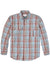 Filson - Washed LS Feather Cloth Shirt - Light Blue/Red/Natural Plaid - Front