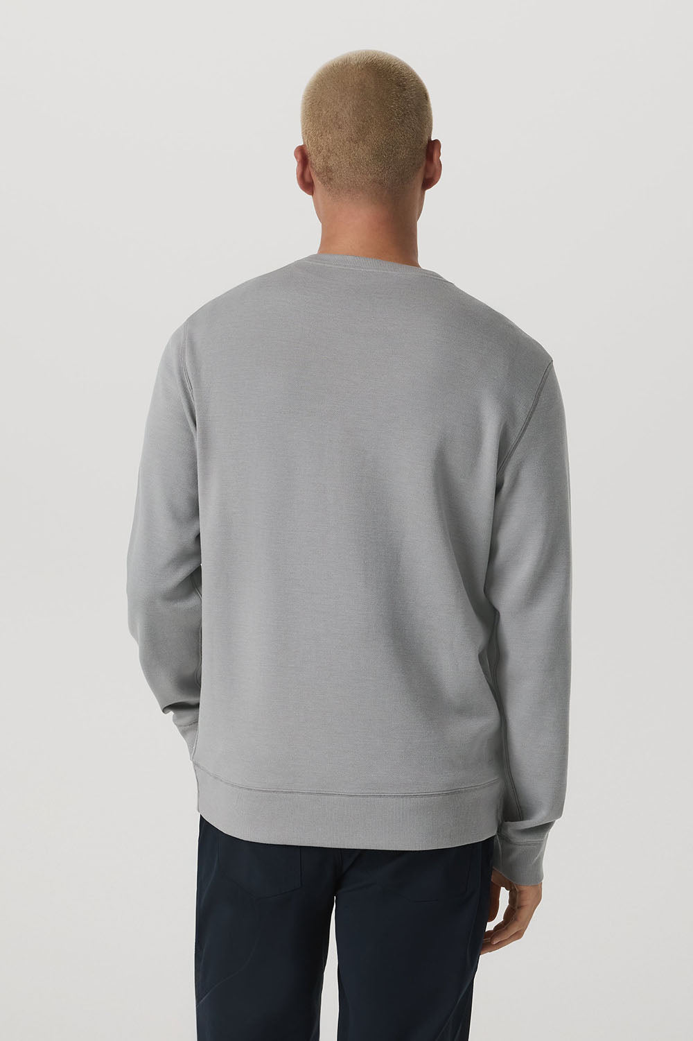 Vuori - Jeffreys Crew 2.0 - Grey - Back