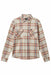 Brixton - Bowery LS Flannel - White Smokey/Yellow/Casa Red - Flatlay