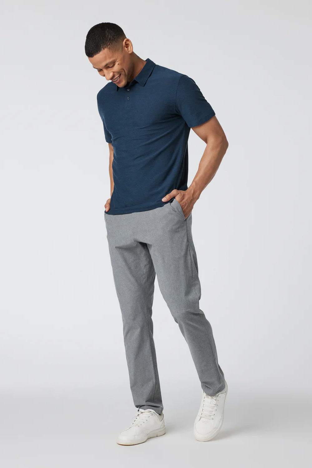 STRATO TECH POLO Navy Heather