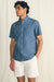 Faherty - Stretch Playa Shirt - Weathered Blue - Front