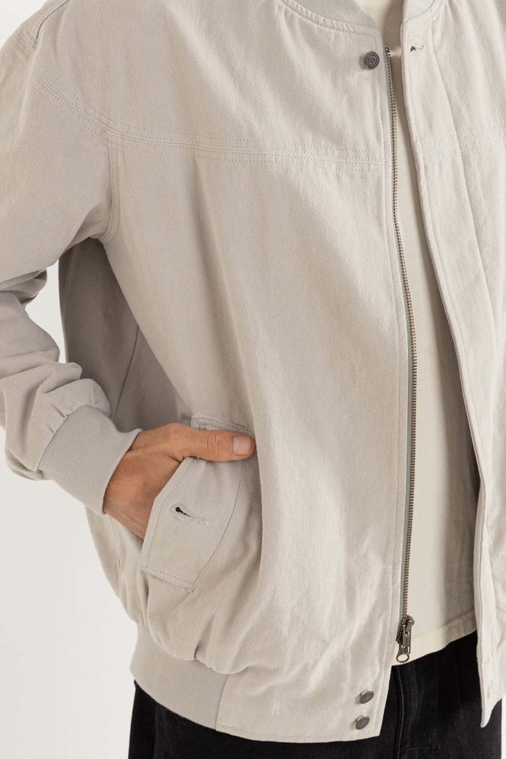 Rhythm - DERBY JACKET - Smoke - Pocket