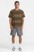 RVCA Dayshift Stripe Tee in Fatigue — Full-Body view