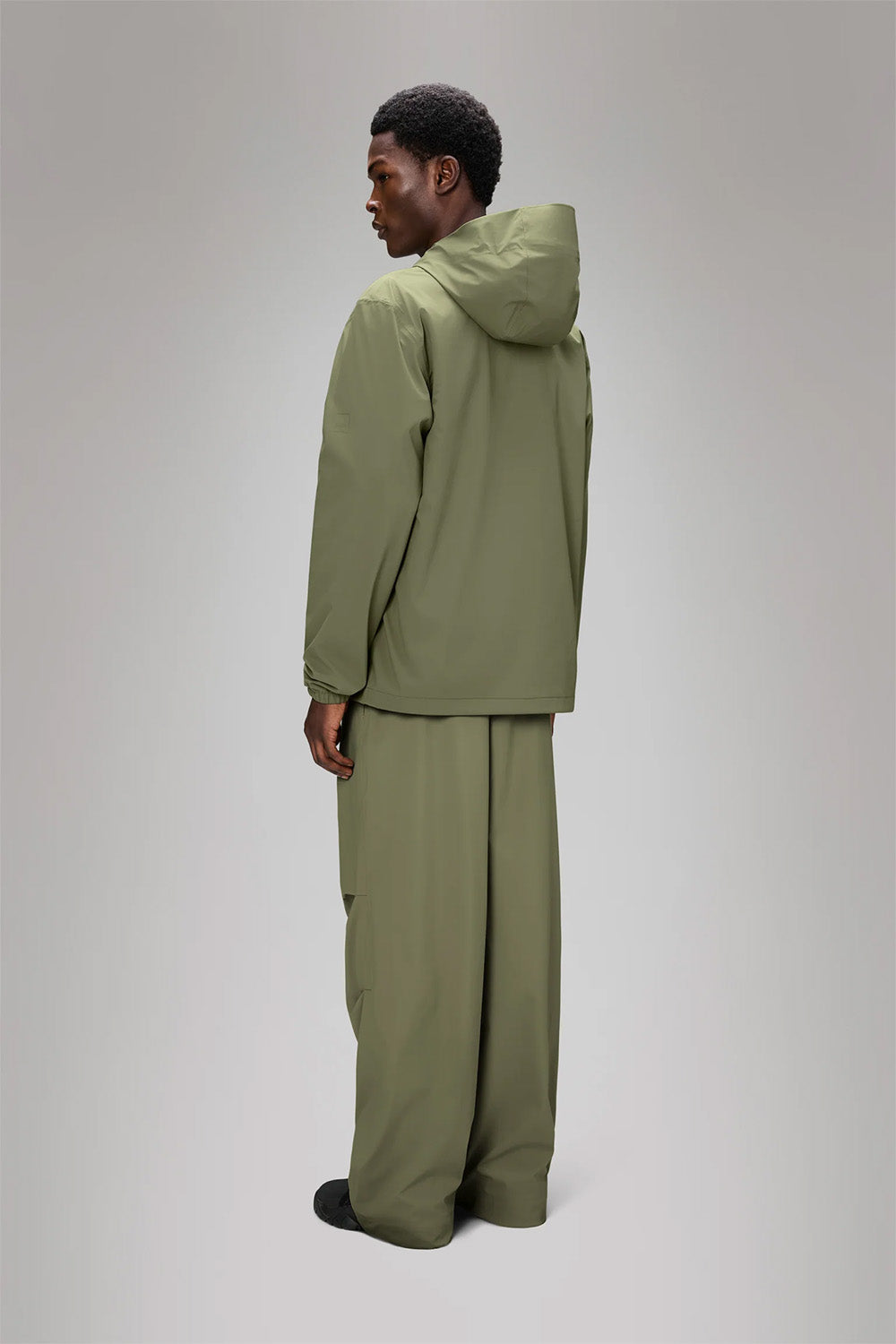 RAINS SUVA HARDSHELL JACKET Marsh Back