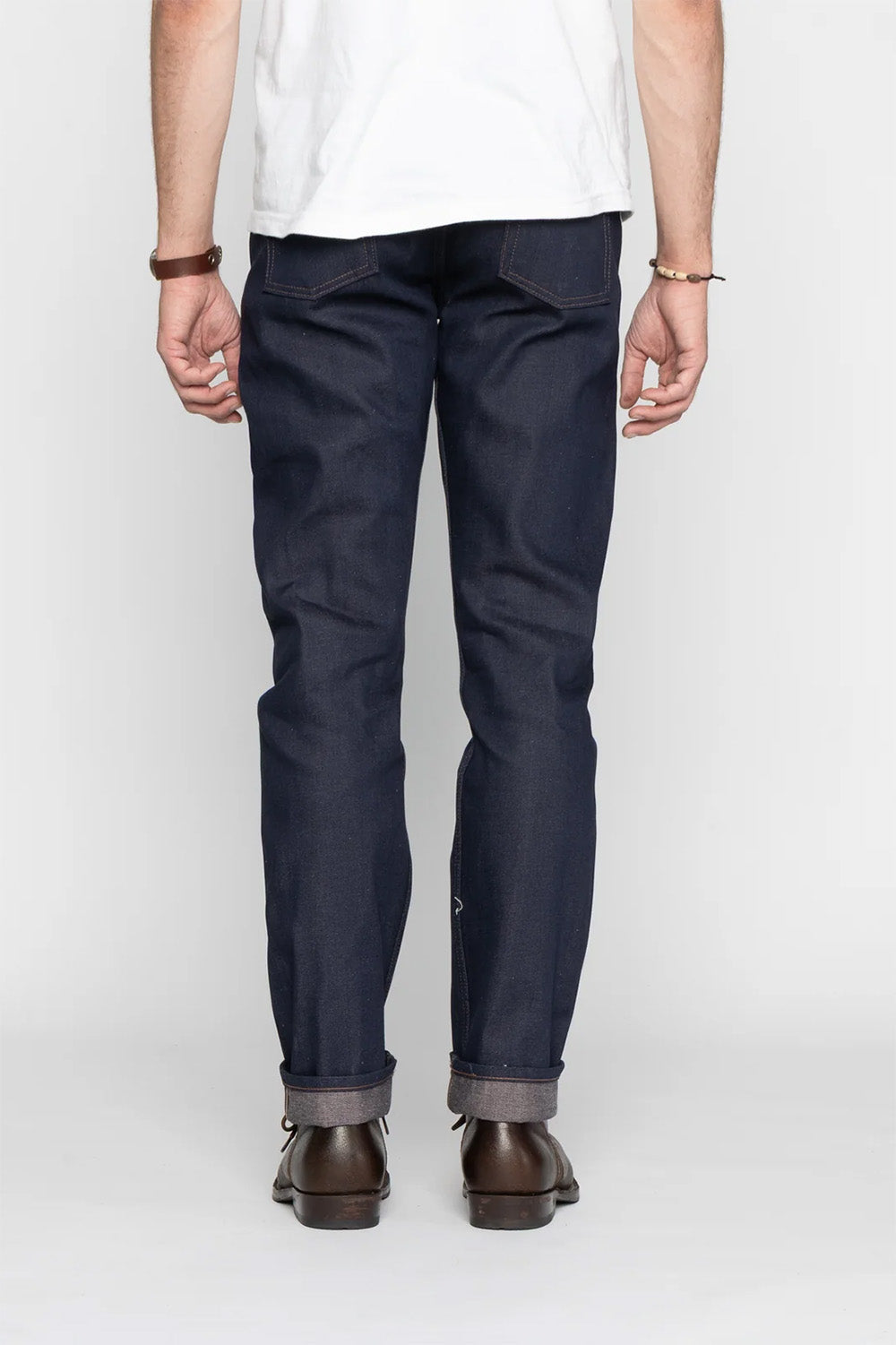 Naked & Famous - Weird Guy - Coffee Dye Selvedge - Back