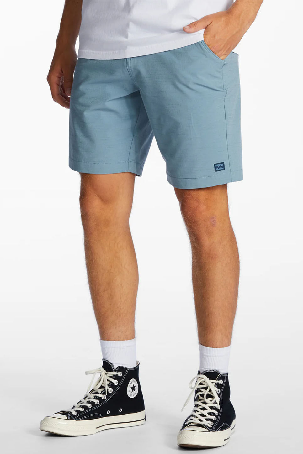 Billabong - Crossfire Slub Mid - Washed Blue - Side