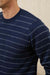 Bridge and Burn - Orson Sweater - Navy Dotted Path - Model Detail
