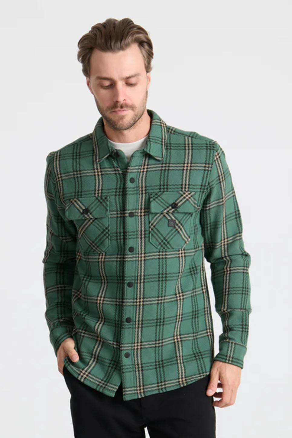 Roark - Nordsman Cotton LS - Slate Green - Front