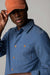Finisterre - Gylly Shirt - Royal Blue - Model Detail